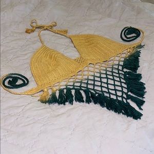 EARTHBOUND CROCHET TIE DYE CROP TOP